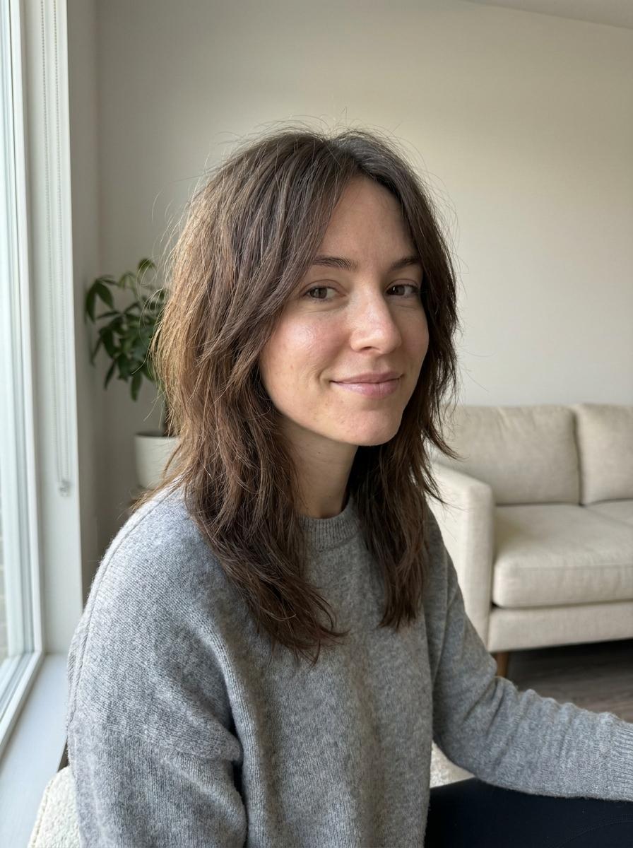 Choppy Layers mittellang - Haarschnitt für mittellanges Haar mit Stufen